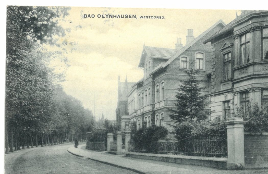 Ansichtskarte der Villenstraße Westcorso